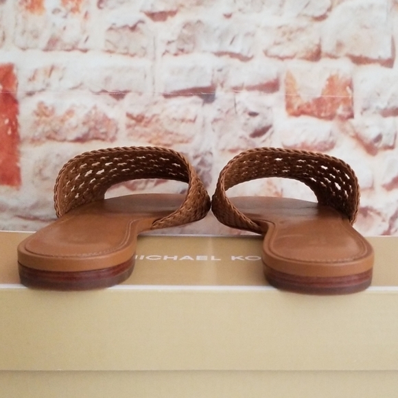 New Michael Kors Augustine Woven Slide Sandal - Picture 4 of 6